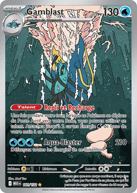 Carte Pokémon Gamblast 141/132 MEG Méga-Évolution ME01 Neuf FR LorenZone