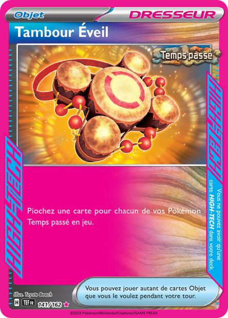 Carte Pokémon Tambour Éveil 141/162 TEF Forces Temporelles EV05 Neuf FR LorenZone