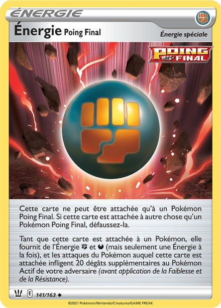 Carte Pokémon Énergie Poing Final 141/163 SWSH5 EB05 LorenZone