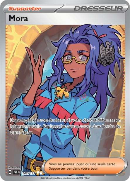 Carte Pokémon Mora 142/131 Evolutions Prismatiques PRE EV8_5 Neuf FR LorenZone