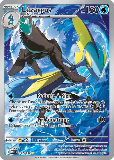 Carte Pokémon Lézargus 142/132 MEG Méga-Évolution ME01 Neuf FR LorenZone