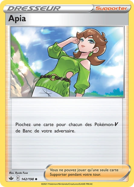Carte Pokémon Apia 142/198 CRE EB06 LorenZone