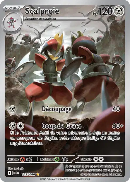 Carte Pokémon Scalproie 143/086 BLK Foudre Noire EV10_5 Neuf FR LorenZone