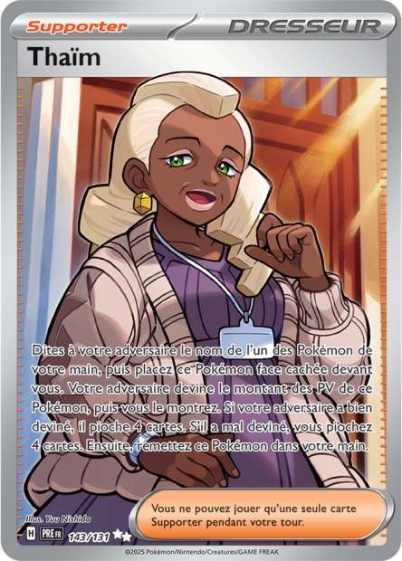 Carte Pokémon Thaïm 143/131 Evolutions Prismatiques PRE EV8_5 Neuf FR LorenZone