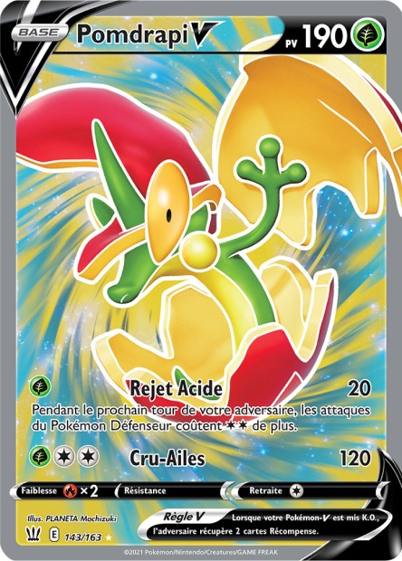 Carte Pokémon Pomdrapi V 143/163 SWSH5 EB05 LorenZone