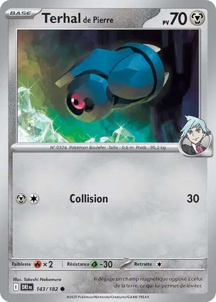 Carte Pokémon Terhal de Pierre 143/182 DRI Rivalités Destinées EV10 Neuf FR LorenZone