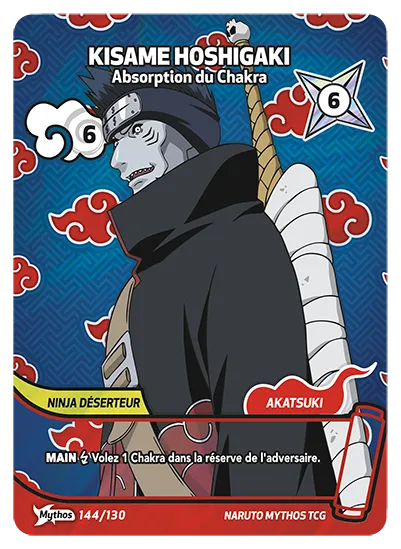 Carte Naruto Mythos KISAME HOSHIGAKI – Absorption du Chakra 144/130 Mythos 1er Chapitre Neuf FR LorenZone