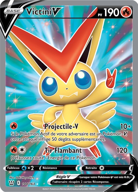 Carte Pokémon Victini V 144/163 SWSH5 EB05 LorenZone