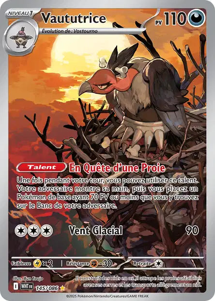Carte Pokémon Vaututrice 145/086 WHT Flamme Blanche EV10_5 Neuf FR LorenZone