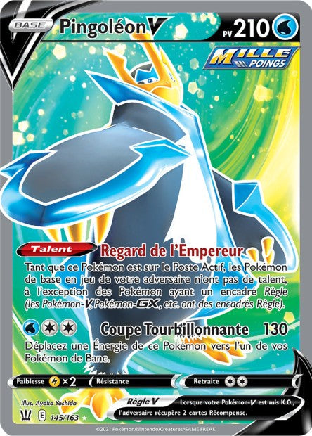 Carte Pokémon Pingoléon V 145/163 SWSH5 EB05 LorenZone