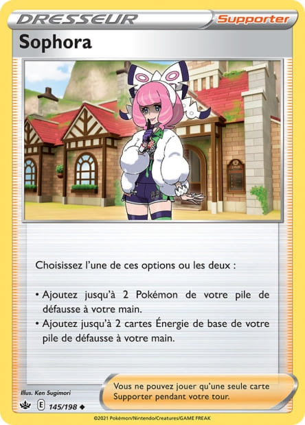 Carte Pokémon Sophora 145/198 CRE EB06 LorenZone