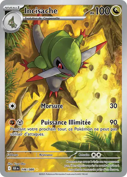 Carte Pokémon Incisache 146/086 BLK Foudre Noire EV10_5 Neuf FR LorenZone