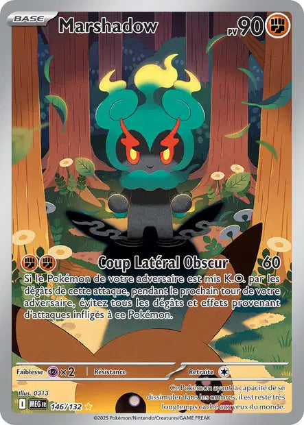 Carte Pokémon Marshadow 146/132 MEG Méga-Évolution ME01 Neuf FR LorenZone