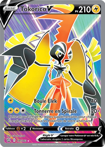Carte Pokémon Tokorico V 147/163 SWSH5 EB05 LorenZone