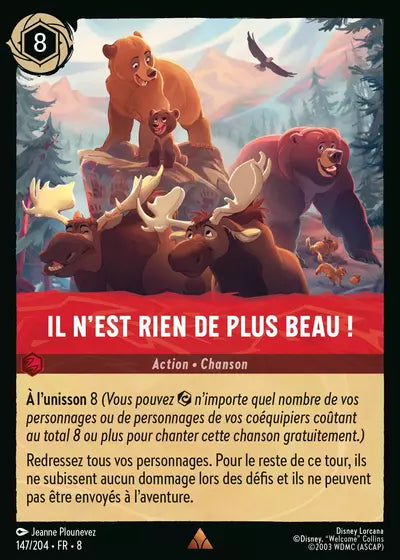Carte Lorcana - Disney Il n'est rien de plus beau ! 147/204 Rare Jeanne Plounevez Chapitre 08 Le Règne de Jafar ROJ Neuf FR LorenZone