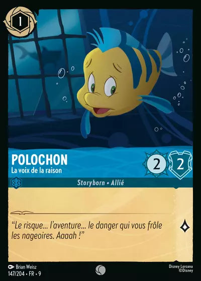 Carte Lorcana - Disney Polochon, La voix de la raison 147/204 Chapitre 09 Fabuleux FAB Neuf FR LorenZone