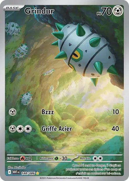 Carte Pokémon Grindur 148/086 WHT Flamme Blanche EV10_5 Neuf FR LorenZone