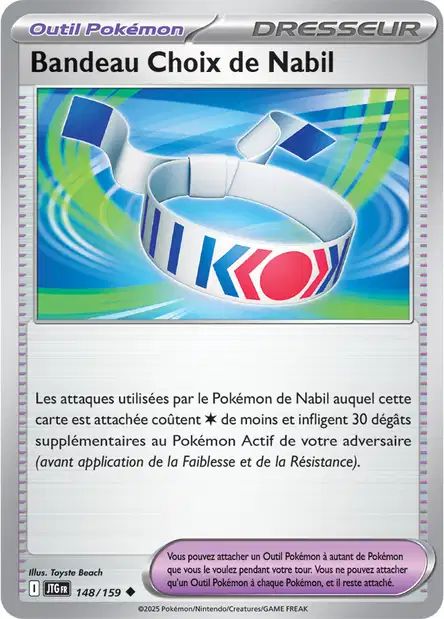 Carte Pokémon Bandeau Choix de Nabil 148/159 JTG Aventures Ensemble EV09 Neuf FR LorenZone