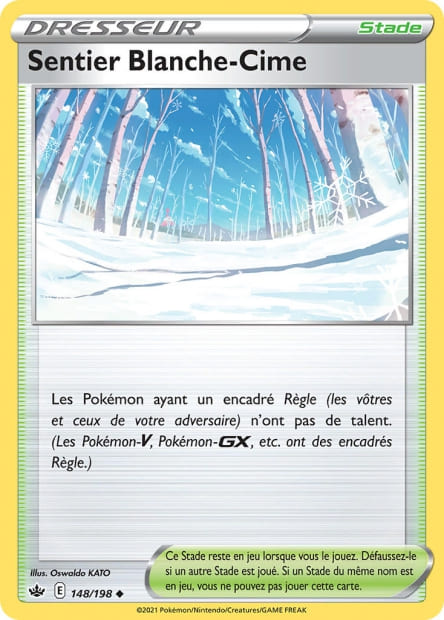 Carte Pokémon Sentier Blanche-Cime 148/198 CRE EB06 LorenZone