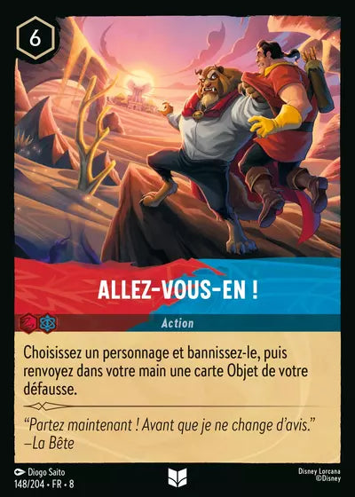 Carte Lorcana - Disney Allez-vous-en ! 148/204 Peu Commune Diogo Saito Chapitre 08 Le Règne de Jafar ROJ Neuf FR LorenZone