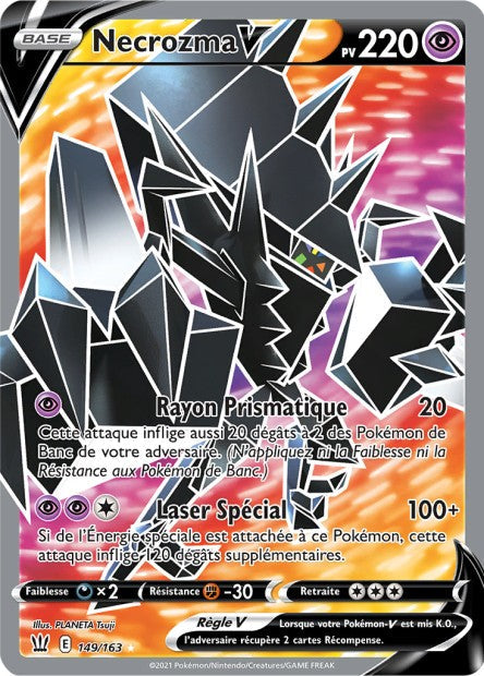 Carte Pokémon Necrozma V 149/163 SWSH5 EB05 LorenZone