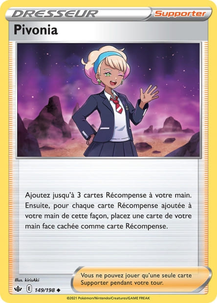 Carte Pokémon Pivonia 149/198 CRE EB06 LorenZone