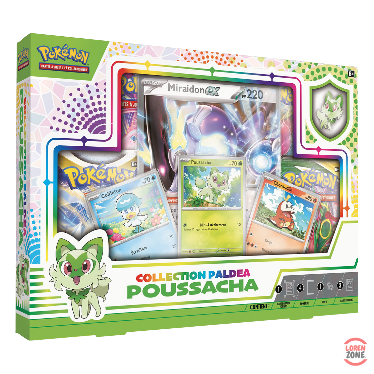 Coffret - Lot x3 Collection Paldea (Coiffeton, Poussacha, Chochodile)