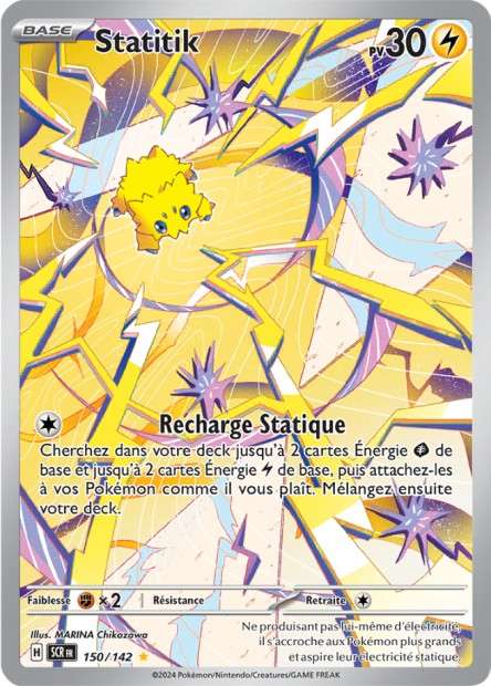 Carte Pokémon Statitik 150/142 SCR Couronne Stellaire EV07 Neuf FR LorenZone