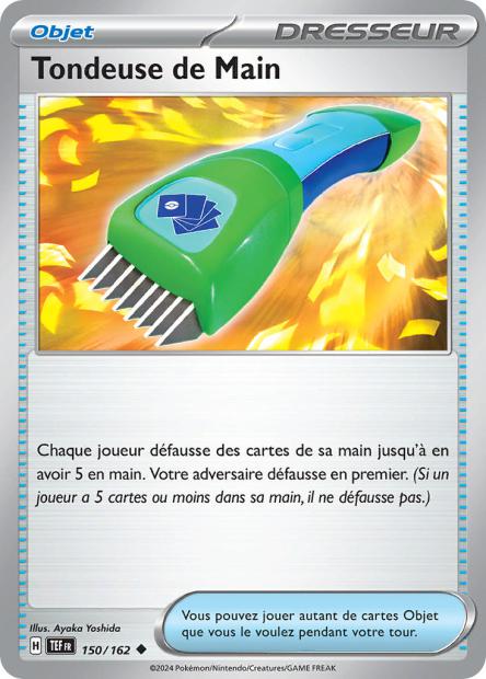 Carte Pokémon Tondeuse de Main 150/162 TEF Forces Temporelles EV05 Neuf FR LorenZone