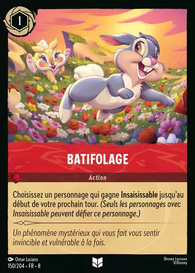 Carte Lorcana - Disney Batifolage 150/204 Peu Commune Omar Lozano Chapitre 08 Le Règne de Jafar ROJ Neuf FR LorenZone