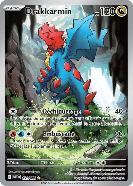 Carte Pokémon Drakkarmin 151/086 WHT Flamme Blanche EV10_5 Neuf FR LorenZone
