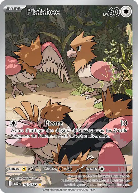Carte Pokémon Piafabec 151/132 MEG Méga-Évolution ME01 Neuf FR LorenZone
