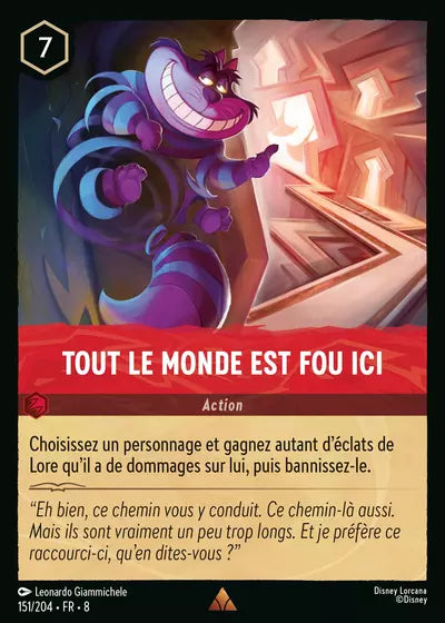 Carte Lorcana - Disney Tout le monde est fou ici 151/204 Rare Leonardo Giammichele Chapitre 08 Le Règne de Jafar ROJ Neuf FR LorenZone