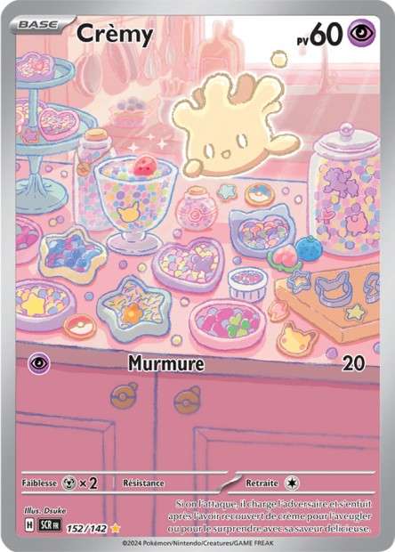 Carte Pokémon Crèmy 152/142 SCR Couronne Stellaire EV07 Neuf FR LorenZone