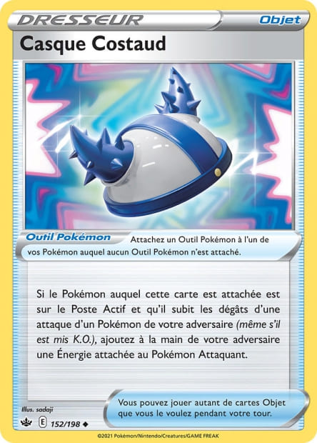 Carte Pokémon Casque Costaud 152/198 CRE EB06 LorenZone