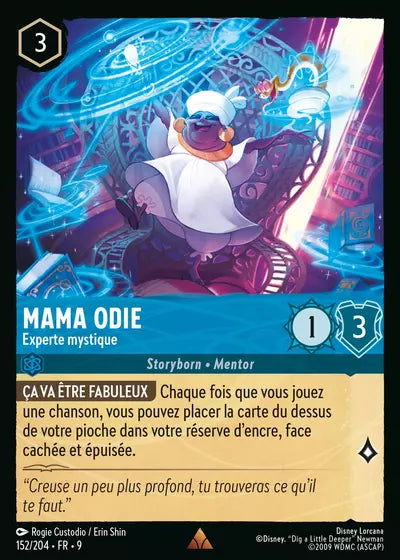 Carte Lorcana - Disney Mama Odie, Experte mystique 152/204 Chapitre 09 Fabuleux FAB Neuf FR LorenZone