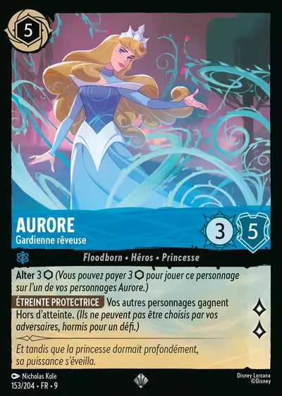 Carte Lorcana - Disney Aurore, Gardienne rêveuse 153/204 Chapitre 09 Fabuleux FAB Neuf FR LorenZone
