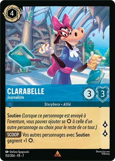 Carte Lorcana - Disney Spirale de Rubis 153/204 Peu Commune Francesco Colucci Chapitre 07 L'Île d'Archazia ARI Neuf FR LorenZone