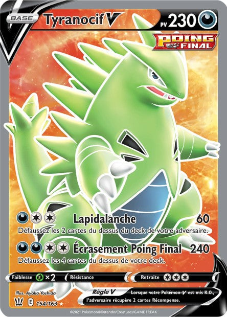 Carte Pokémon Tyranocif V 154/163 SWSH5 EB05 LorenZone