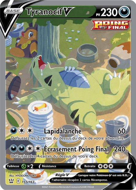 Carte Pokémon Tyranocif V 155/163 SWSH5 EB05 LorenZone