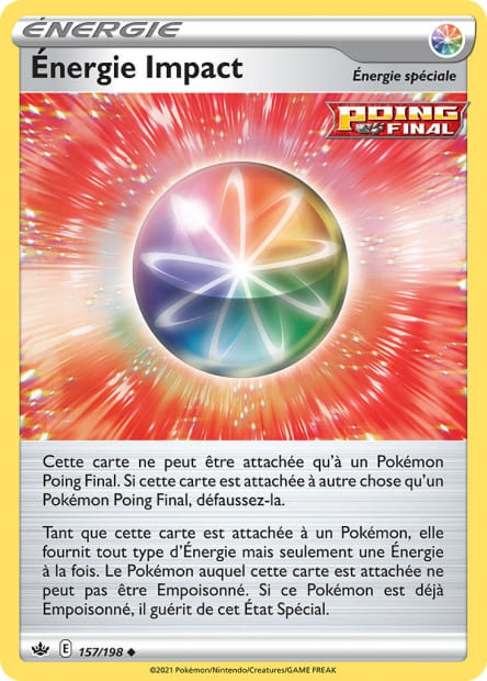 Carte Pokémon Énergie Impact 157/198 CRE EB06 LorenZone