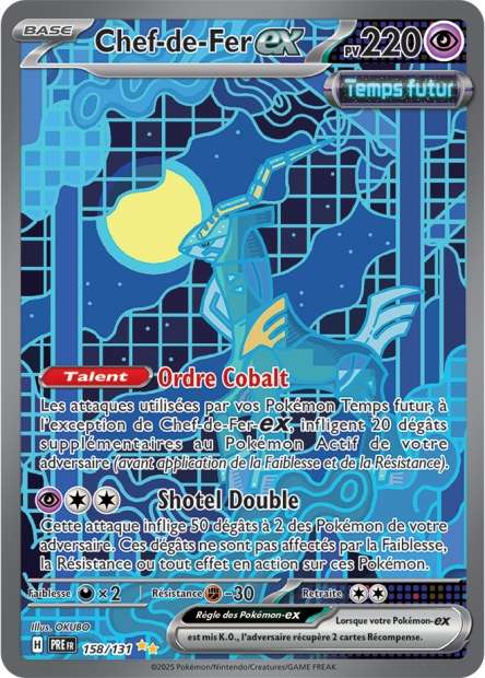 Carte Pokémon Chef-de-Fer EX 158/131 Evolutions Prismatiques PRE EV8_5 Neuf FR LorenZone