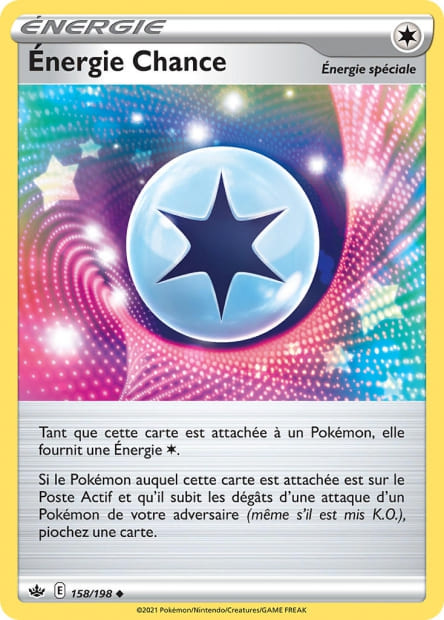 Carte Pokémon Énergie Chance 158/198 CRE EB06 LorenZone