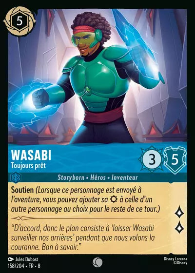 Carte Lorcana - Disney Wasabi 158/204 Commune Jules Dubost Chapitre 08 Le Règne de Jafar ROJ Neuf FR LorenZone