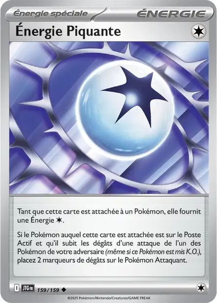 Carte Pokémon Énergie Piquante 159/159 JTG Aventures Ensemble EV09 Neuf FR LorenZone