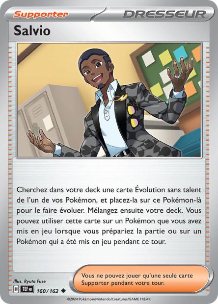 Carte Pokémon Salvio 160/162 TEF Forces Temporelles EV05 Neuf FR LorenZone