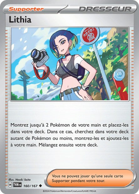 Carte Pokémon Lithia 160/167 TWM Mascarade Crépusculaire EV06 Neuf FR LorenZone