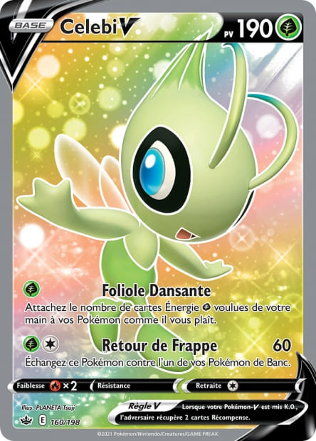 Carte Pokémon Celebi V 160/198 CRE EB06 LorenZone
