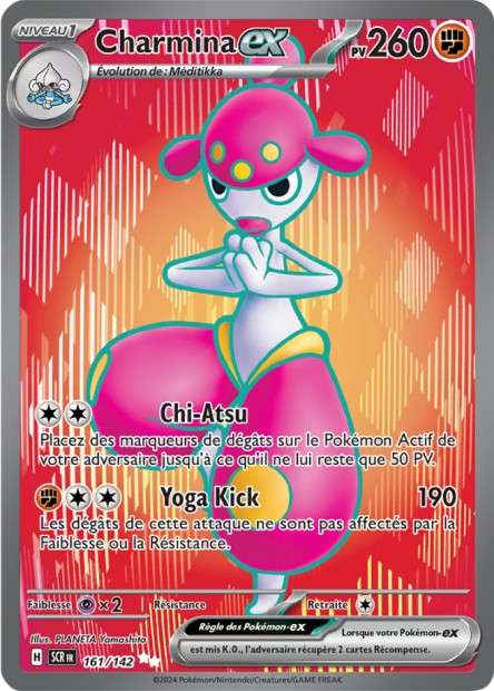 Carte Pokémon Charmina EX 161/142 SCR Couronne Stellaire EV07 Neuf FR LorenZone