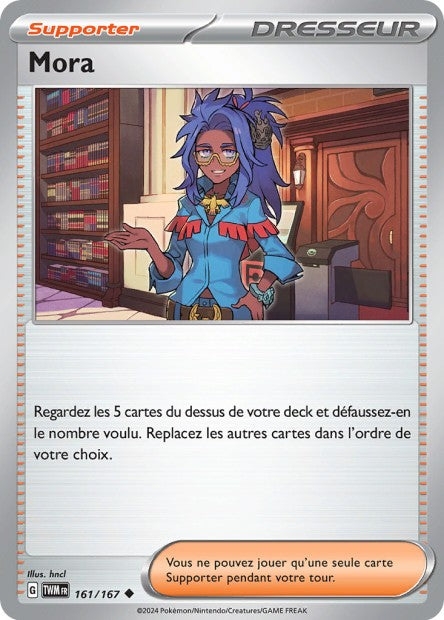 Carte Pokémon Mora 161/167 TWM Mascarade Crépusculaire EV06 Neuf FR LorenZone